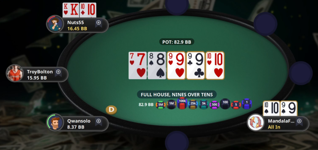 MandalaFish taking the chip lead